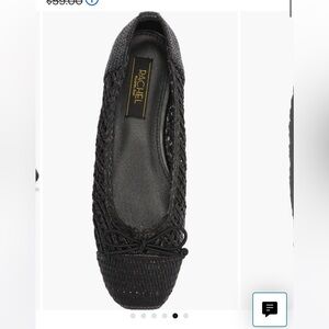 Rachel Black Woven Ballet Flats